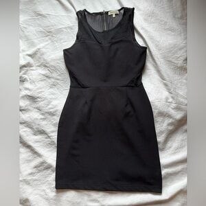Black Mesh Cut-out Sleeveless Dress